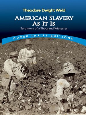 cover image of American Slavery As It Is
